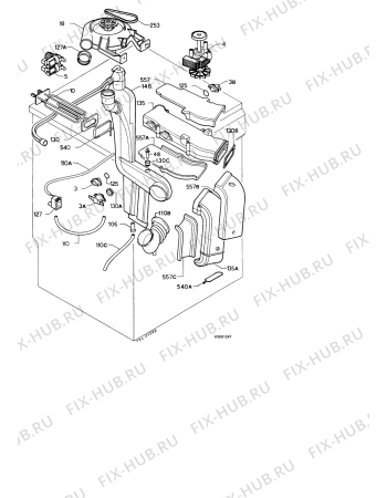Взрыв-схема стиральной машины Zanussi WDJ1507 - Схема узла Dryer equipment